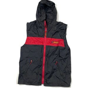 Lee Pipes BMX Hooded Windbreaker Zip Vest Nylon